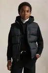 Dětská vesta Polo Ralph Lauren černá barva, 323969863001