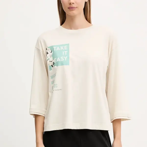 Pyžamové tričko s dlouhým rukávem United Colors of Benetton