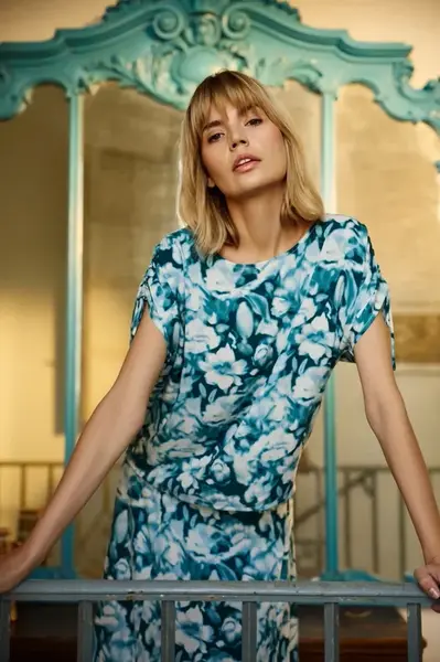 Marisse Women's Shirt L-Ko-4645 D.Green