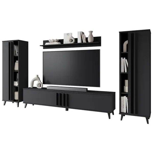 OBÝVACÍ STĚNA, černá