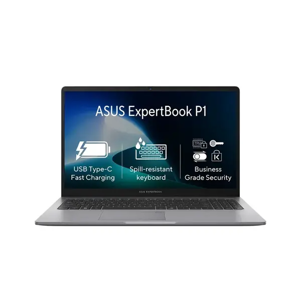 ASUS ExpertBook P1  P1503CVA-S71160X Notebook, i3-1315U, 15,6", FHD, 8GB, 256GB SSD, UHD, W11P, Gray, 2R