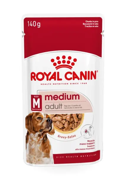 Royal Canin Medium Adult in Gravy kapsička 140 g