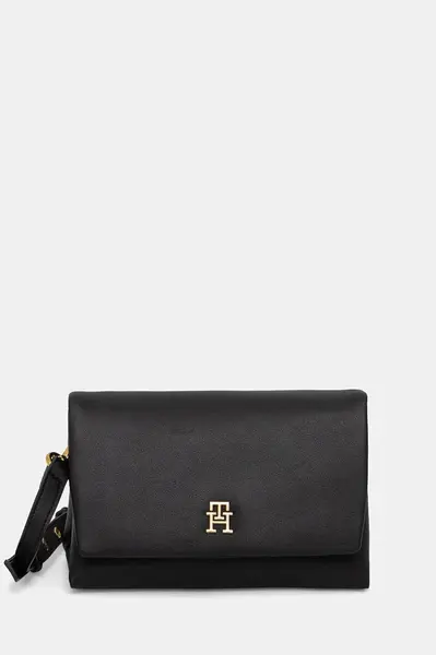 Kabelka Tommy Hilfiger černá barva, AW0AW17698