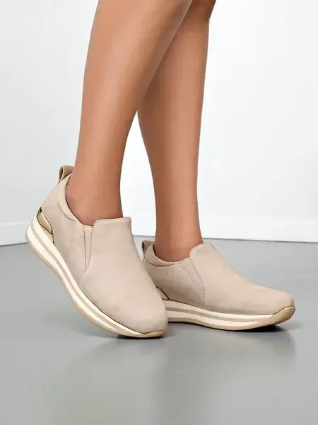 Resti Women's eco suede loafers Rabbite