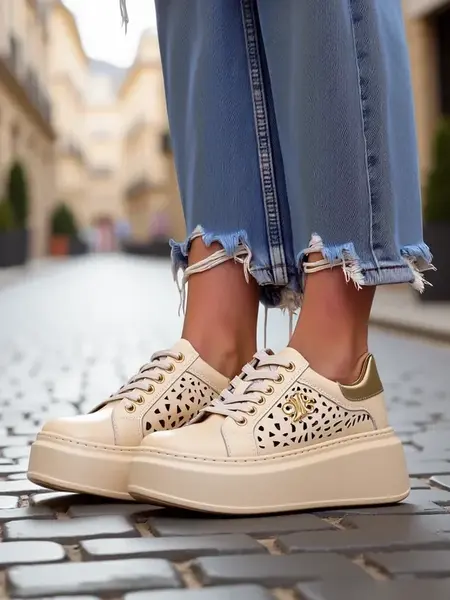 Resti Women's perforated sport sneakers Jovixi