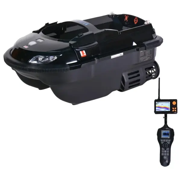 Boatman zavážecí lodička vulcan pro s gps a echolotem černá