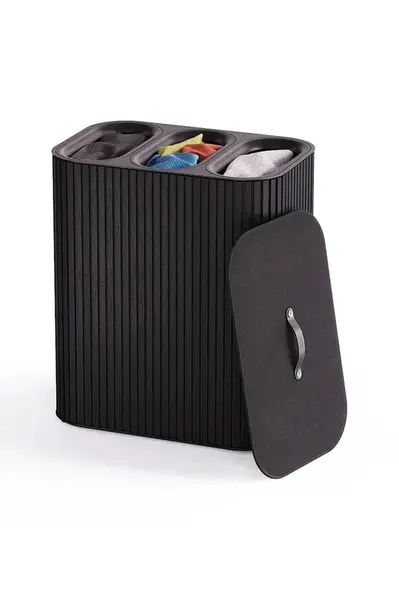 Koš na prádlo Joseph Joseph Tota Trio Luxe 90 L černá barva