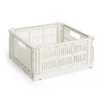 Úložný box HAY Colour Crate M / 14 x 26,5 x 34,5 cm bílá barva