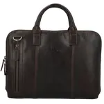 Pánská kožená business taška tmavě hnědá - Greenwood Vardan