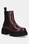 Tommy Hilfiger  Kožené kotníkové boty  TH SHINY LEATHER CHELSEA