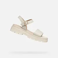 Beige women's sandals Geox Adacter S - Women's