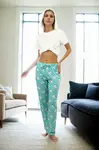 80156 Dewberry Women Pyjama Bottom-GREEN-2