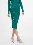 Zelená puzdrová sukňa ORSAY