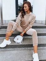 Dámsky župan zo žíníkov SO COMFY Farba béžová DSTREET