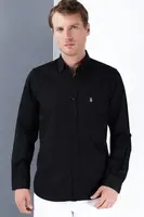 G985 DEWBERRY MEN'S SHIRT-BLACK