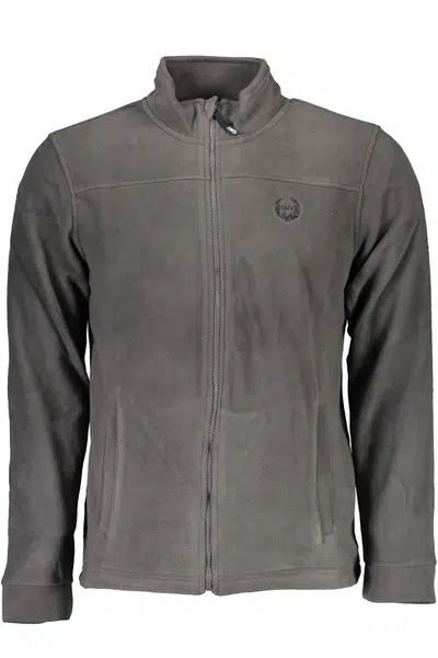 GIAN MARCO VENTURI MEN'S BLUE ZIP-UP SWEATSHIRT