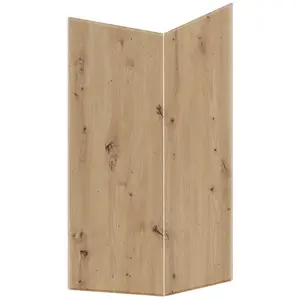 Kuchyňská dvířka Luxeo F16-D90N tenký rám dub
