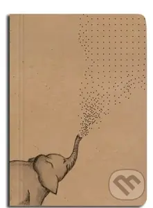 Notes tečkovaný A6 kraft Slon