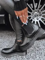 Dámské černé kotníkové boty STEPBACK