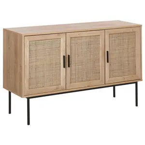Beliani SIDEBOARD Světlejší Odstín dřeva Pasco