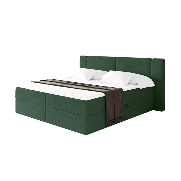 ALTDECOR POSTEL boxspring s matrací H4 - EVON - 180x200 cm Zelená