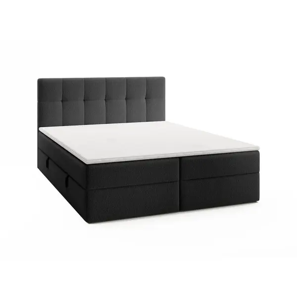 Fedve BOXSPRINGLŮŽKO ORENO ROYAL 140x200 cm, Černá