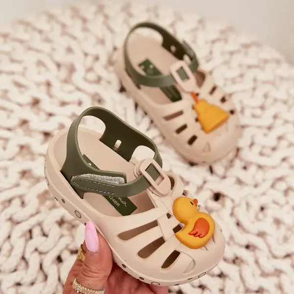 Dětské Sandály Na Suchý Zip 83619 Béžové Ipanema Summer XV Baby
