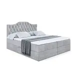 ALTDECOR AMERICKÁ postel VILA-1 – 200 x 200 cm – H3 – světle šedá