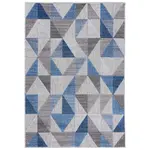 Mazovia KOBEREC modrý šedý geometrický - 120x170 cm