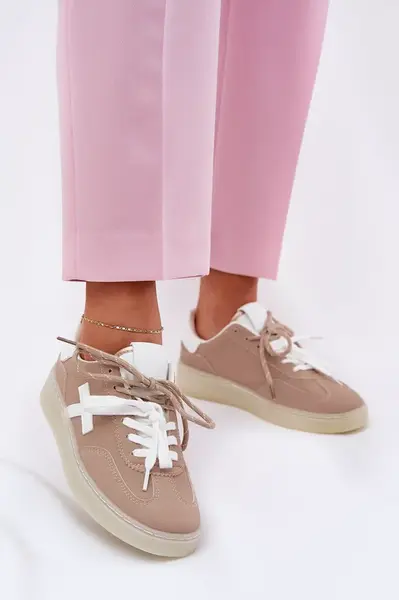 Boto Nízké Dámské Sportovní Boty Béžové Zelevelis