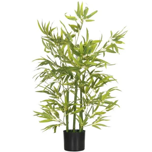 HOMCOM UMĚLÝ bambus velký 90 cm Umělá rostlina
