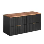 Petits-meubles SKŘÍŇKA POD UMYVADLO 120.8cm Adriel Černá
