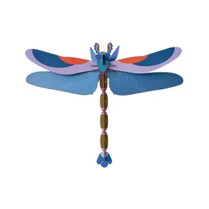 Studio Roof PAPÍROVÁ 3D NÁSTĚNNÁ DEKORACE VÁŽKA, 46/8 CM