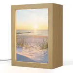 OnlyWow STOLNÍ LAMPA Pláž - Slunce - Duna - Tráva - Písek - Horizont 15x20 cm