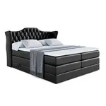 ALTDECOR POSTEL boxspring VILA KING – 120x200 – H3/H4 – vysoce lesklá černá