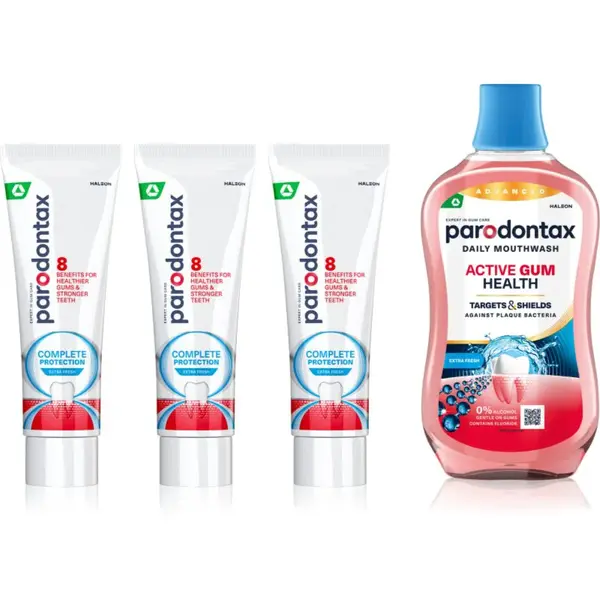 Parodontax Complete Protection & Active Gum Health Extra Fresh sada pro zdravé zuby a dásně