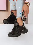 Dámské černé sneakersy na platformě CELESTIC