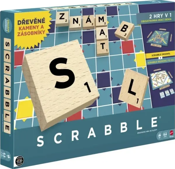 Scrabble CZ (Dřevěná edice) (poškozené)