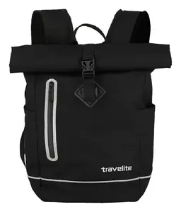 Roll-top batoh Travelite Basics Roll-up Plane Black