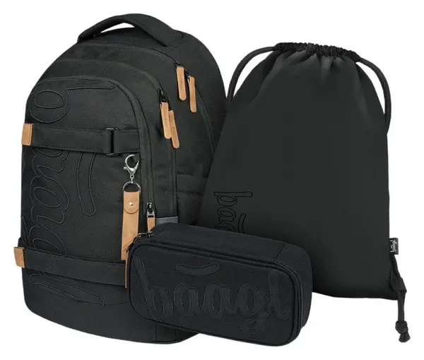 3 SET Skate max Darkness: batoh, penál, sáček