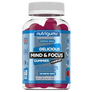 Nutrigums Mind & Focus Complex 60 želé - malina