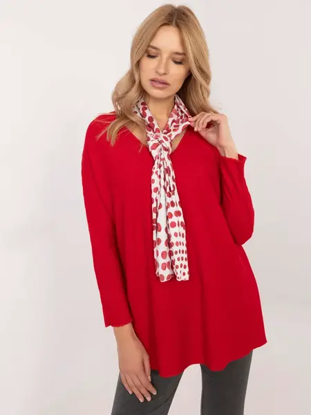 Blouse-DHJ-BZ-19226.91-red