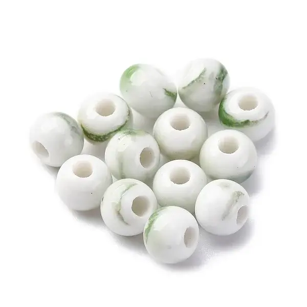 Bright Glazed Porcelain Beads