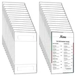 30Pcs Rectangle Acrylic Price Tag Sign Label Holder