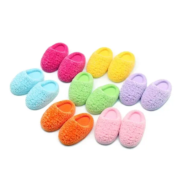 Flocking Resin Ctton Slippers Model