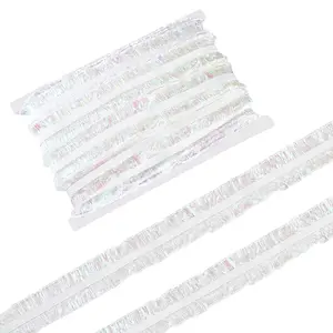 20M Nylon Elastic Pleated Lace Ribbon