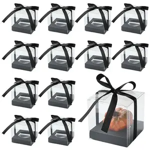 Square PET & Paper Bakery Box