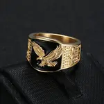304 Stainless Steel and Enamel Finger Rings for Men