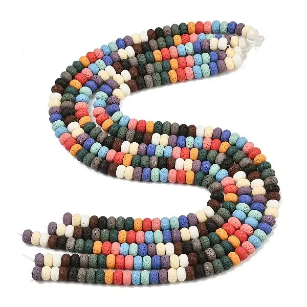 Natural Lava Rock Beads Strands