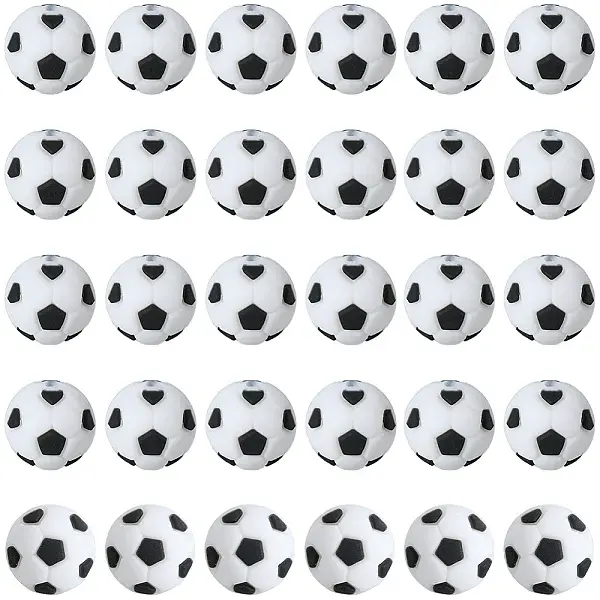 30Pcs Food Grade Silicone Beads
